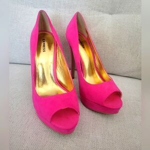 Express, New, hot pink, 5 inch heel